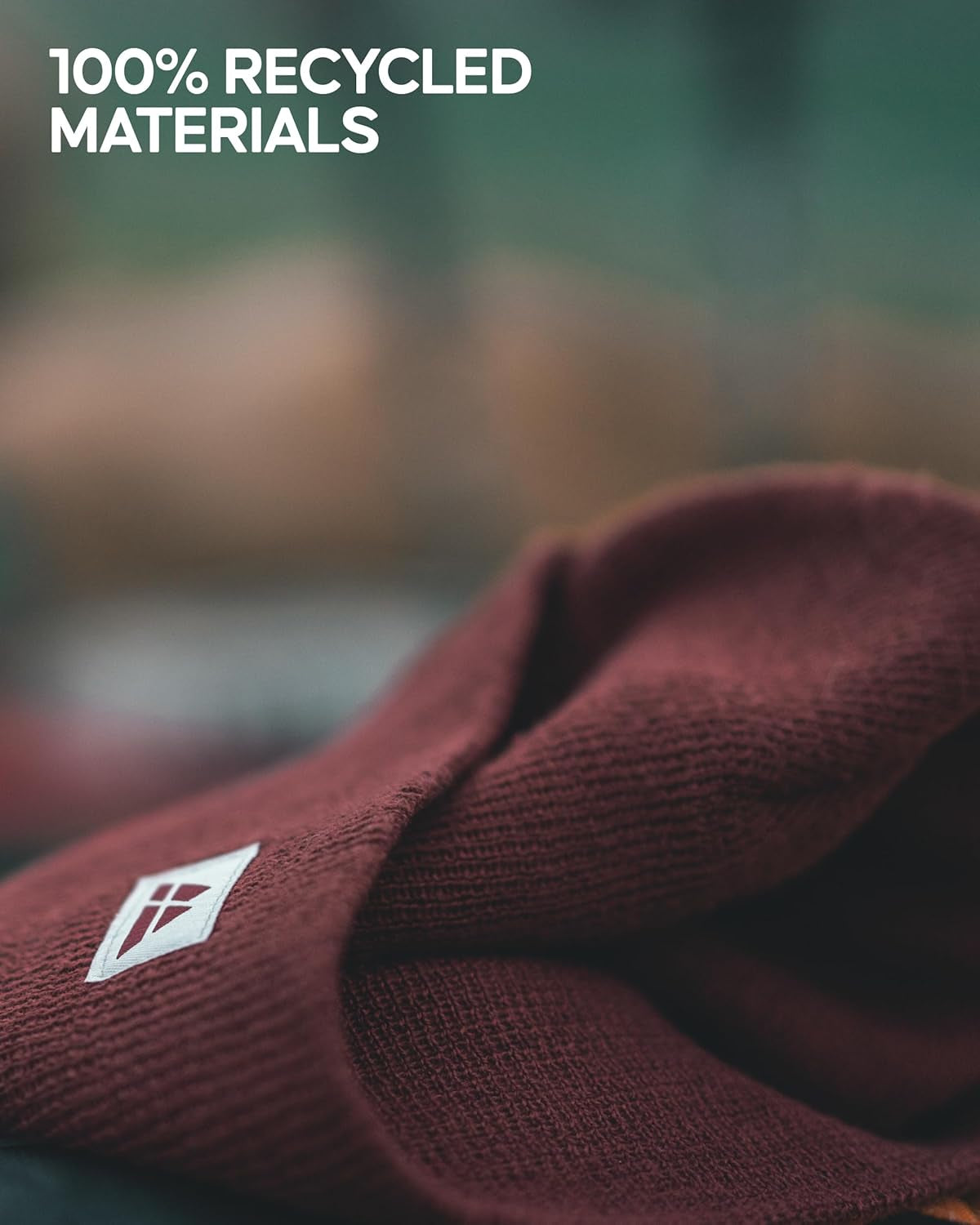 Sustainable Classic Beanie for Men & Women, Plain Kitted Hat